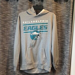 NFL Philadelphia Eagles Gray and Teal Hoodie